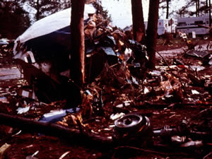 crash debris